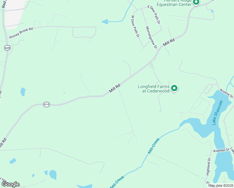 map of restaurants, bars, coffee shops, grocery stores, and more near 2250 Brittany Lane in Powhatan