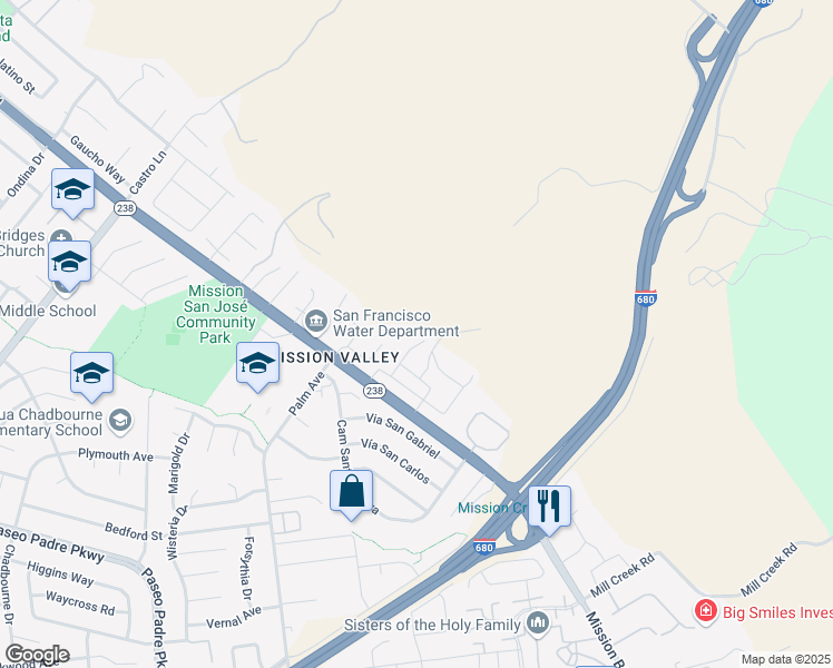map of restaurants, bars, coffee shops, grocery stores, and more near 220 Cavalo Court in Fremont