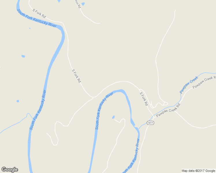 map of restaurants, bars, coffee shops, grocery stores, and more near South Fork Road in Beattyville