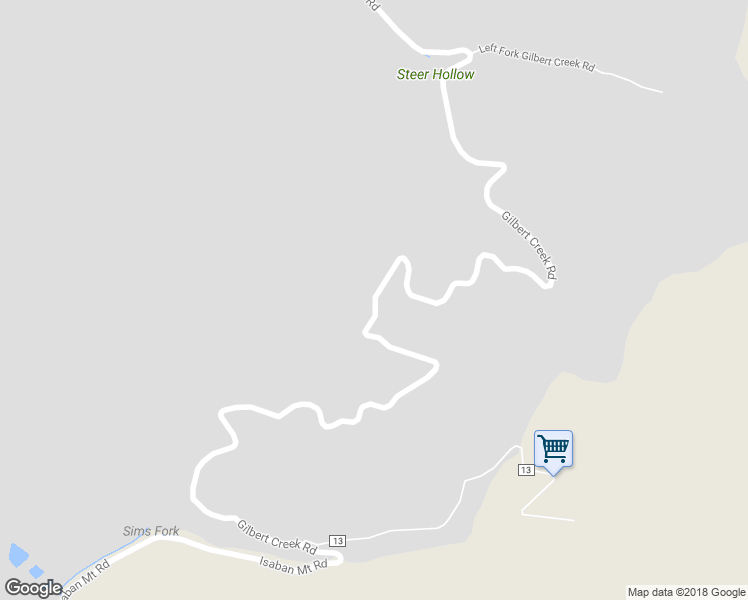 map of restaurants, bars, coffee shops, grocery stores, and more near Gilbert Creek Road in Gilbert