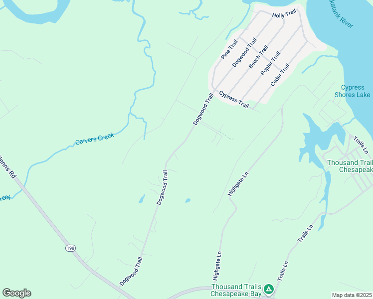 map of restaurants, bars, coffee shops, grocery stores, and more near 12281 Dogwood Trail in Gloucester