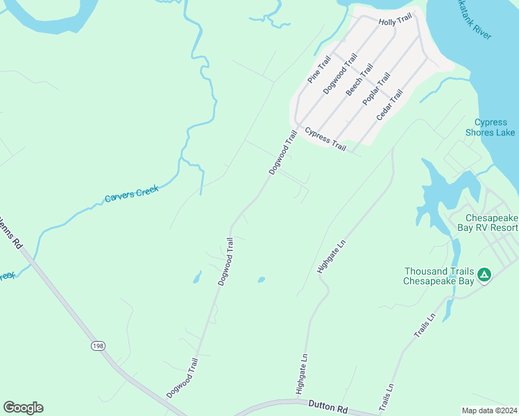 map of restaurants, bars, coffee shops, grocery stores, and more near 12281 Dogwood Trail in Gloucester