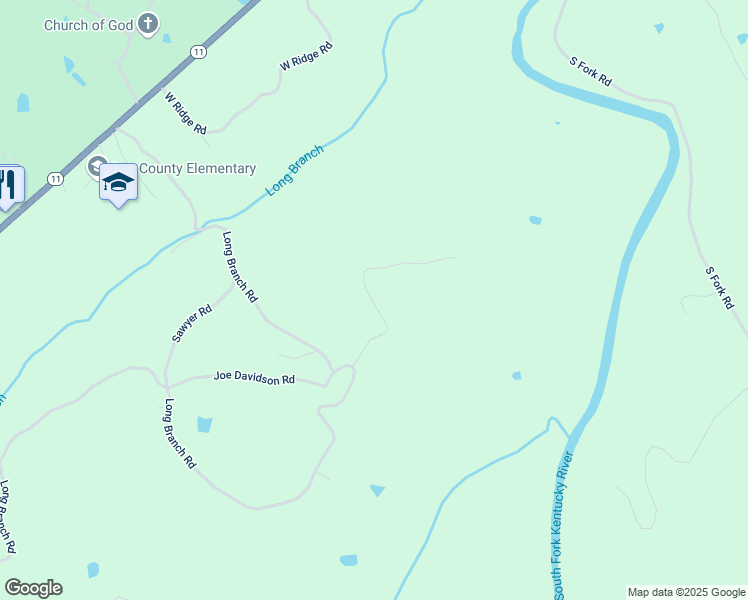 map of restaurants, bars, coffee shops, grocery stores, and more near 492 Short Ridge Road in Beattyville