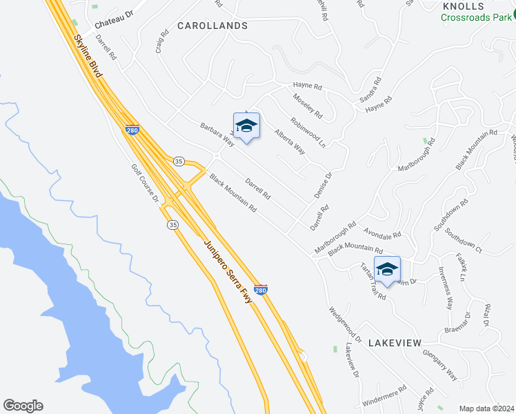 map of restaurants, bars, coffee shops, grocery stores, and more near 1832 Black Mountain Road in Hillsborough