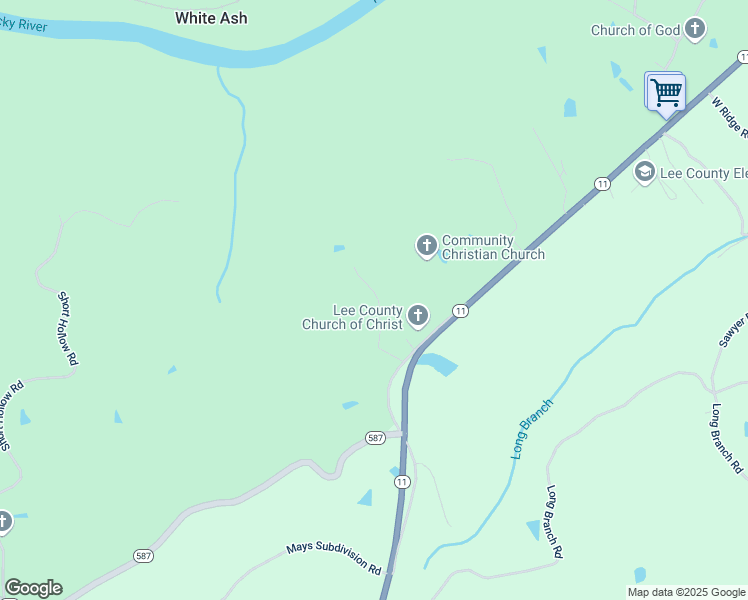 map of restaurants, bars, coffee shops, grocery stores, and more near 169 Baker Barr Road in Beattyville