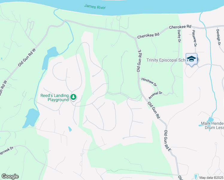 map of restaurants, bars, coffee shops, grocery stores, and more near 3701 Reeds Landing Circle in Midlothian