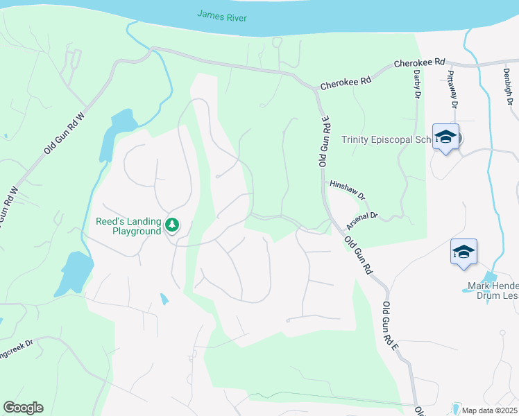 map of restaurants, bars, coffee shops, grocery stores, and more near 3701 Reeds Landing Circle in Midlothian