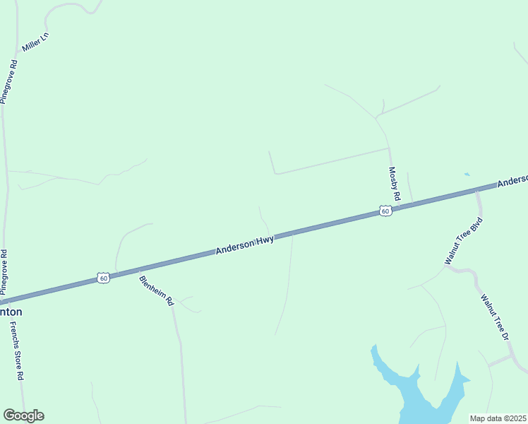 map of restaurants, bars, coffee shops, grocery stores, and more near 24 Lily Drive in Powhatan