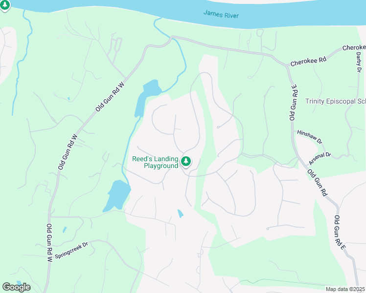 map of restaurants, bars, coffee shops, grocery stores, and more near 3991 Reeds Landing Circle in Midlothian