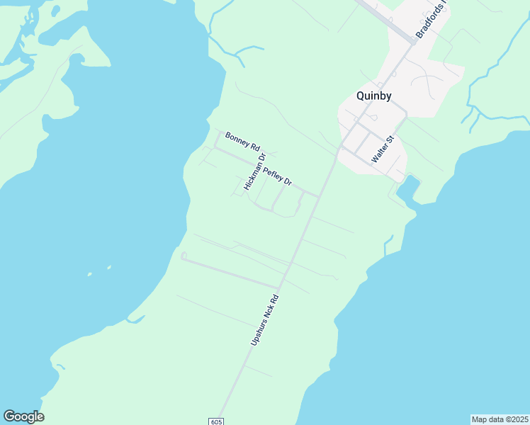 map of restaurants, bars, coffee shops, grocery stores, and more near in Machipongo