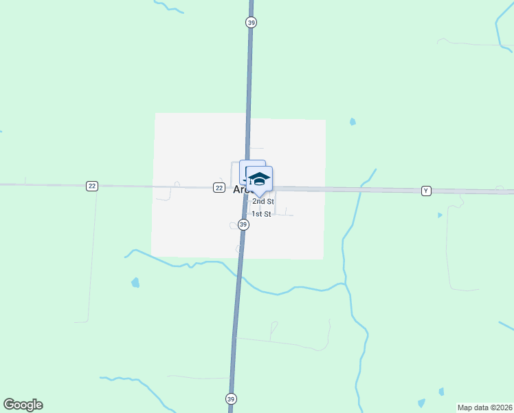 map of restaurants, bars, coffee shops, grocery stores, and more near Box Street in Arcola