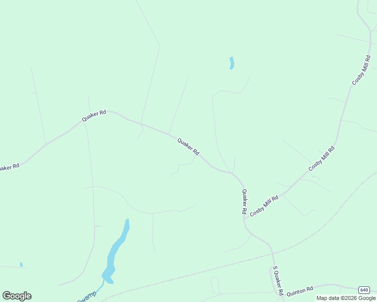 map of restaurants, bars, coffee shops, grocery stores, and more near 3011 Quaker Road in Quinton