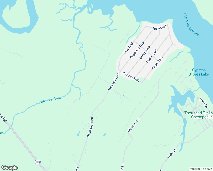 map of restaurants, bars, coffee shops, grocery stores, and more near 12366 Dogwood Trail in Gloucester