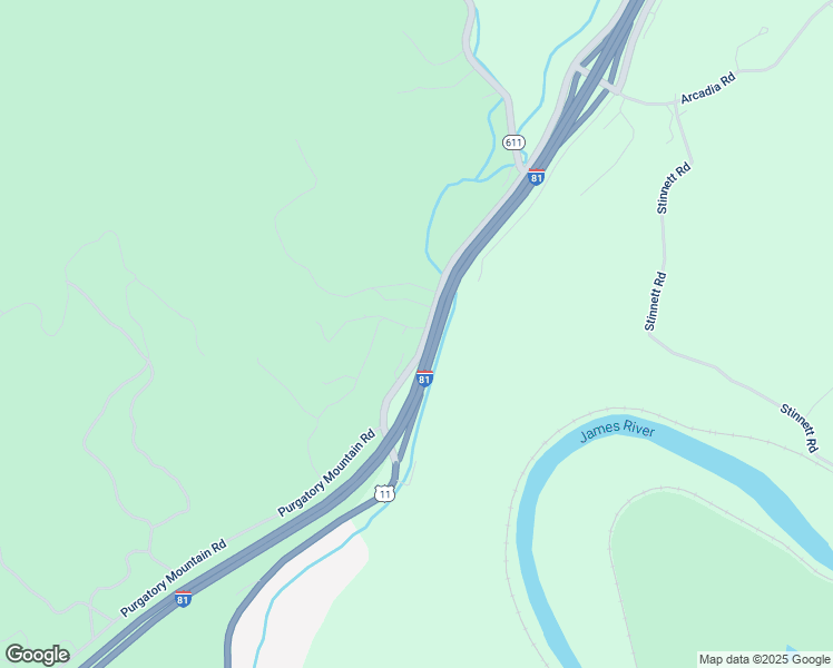 map of restaurants, bars, coffee shops, grocery stores, and more near 43 Rock Spring Road in Buchanan