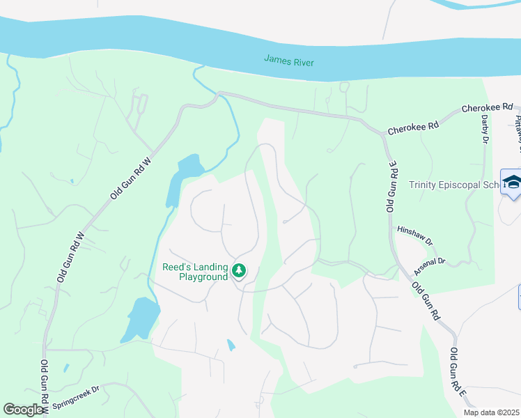 map of restaurants, bars, coffee shops, grocery stores, and more near 3930 Reeds Landing Circle in Midlothian
