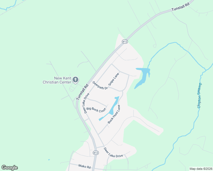 map of restaurants, bars, coffee shops, grocery stores, and more near 9842 Snipe Lane in New Kent