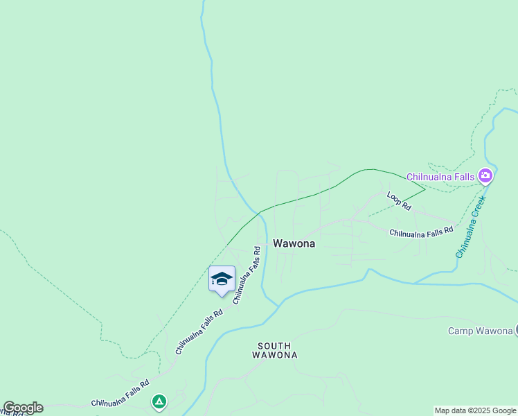 map of restaurants, bars, coffee shops, grocery stores, and more near 2634 Mariposa Avenue in Wawona