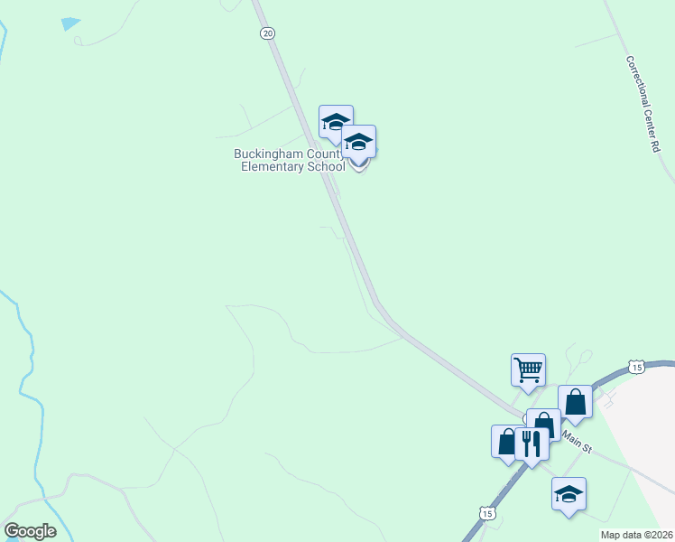 map of restaurants, bars, coffee shops, grocery stores, and more near South Constitution Route in Dillwyn