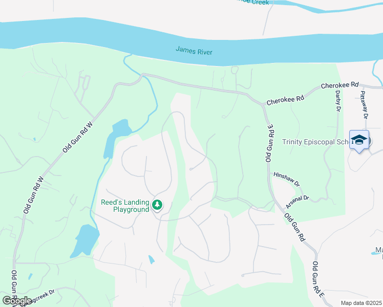 map of restaurants, bars, coffee shops, grocery stores, and more near 3810 Reeds Landing Circle in Midlothian
