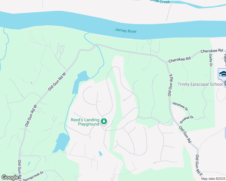 map of restaurants, bars, coffee shops, grocery stores, and more near 3930 Reeds Landing Circle in Midlothian