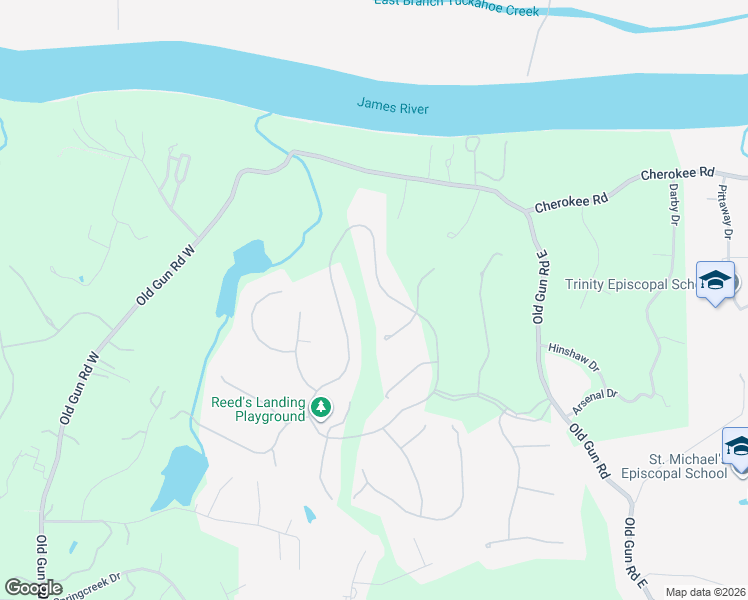 map of restaurants, bars, coffee shops, grocery stores, and more near 3930 Reeds Landing Circle in Midlothian