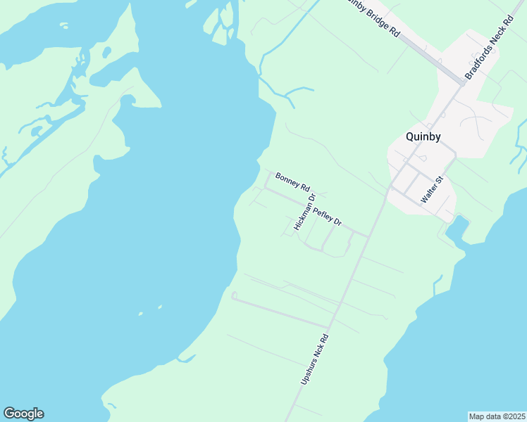 map of restaurants, bars, coffee shops, grocery stores, and more near 36060 Kellam Road in Quinby