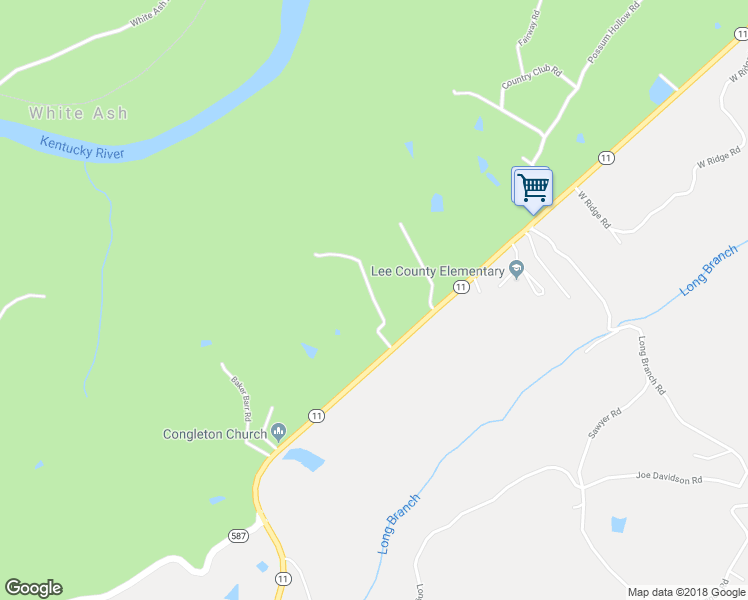 map of restaurants, bars, coffee shops, grocery stores, and more near Baker Barr Subdivision Road in Beattyville