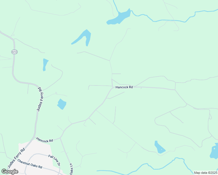 map of restaurants, bars, coffee shops, grocery stores, and more near 1980 Hancock Road in Powhatan