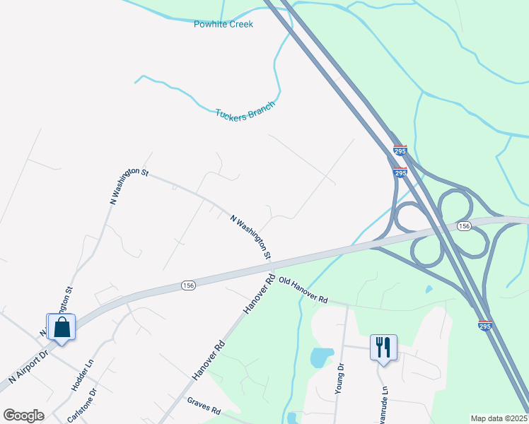 map of restaurants, bars, coffee shops, grocery stores, and more near 1901 Fairystone Road in Highland Springs