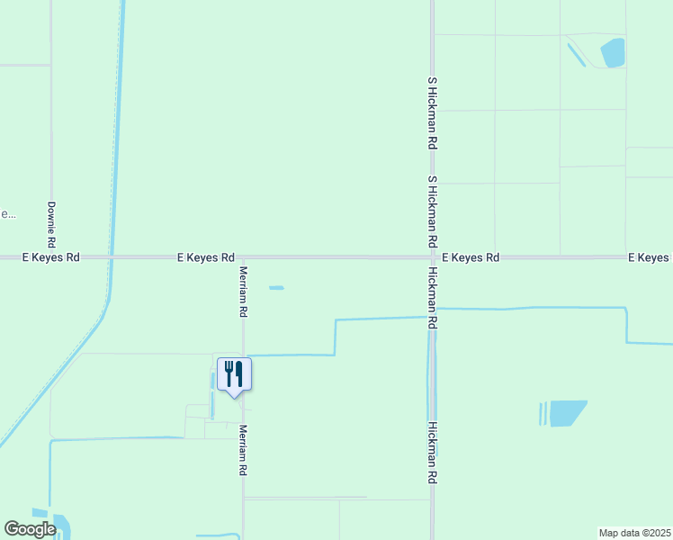 map of restaurants, bars, coffee shops, grocery stores, and more near 12418 East Keyes Road in Denair