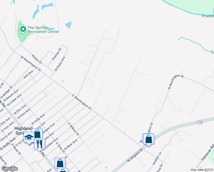 map of restaurants, bars, coffee shops, grocery stores, and more near in Henrico