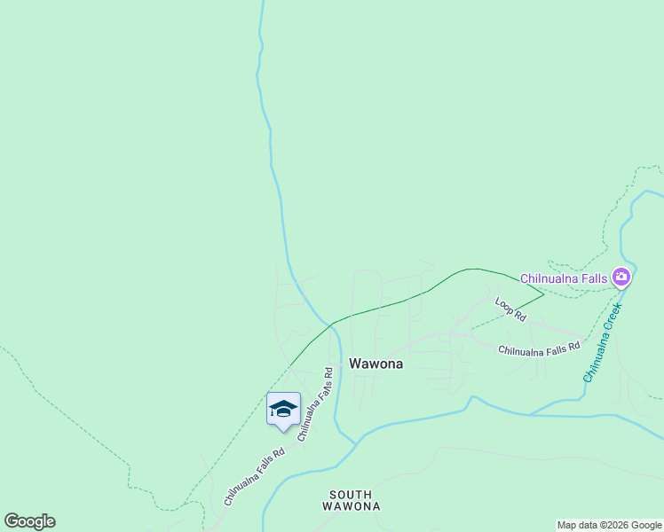 map of restaurants, bars, coffee shops, grocery stores, and more near 2646 Mariposa in Wawona