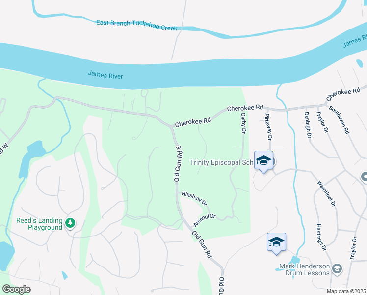 map of restaurants, bars, coffee shops, grocery stores, and more near 3903 Old Gun Road East in Midlothian