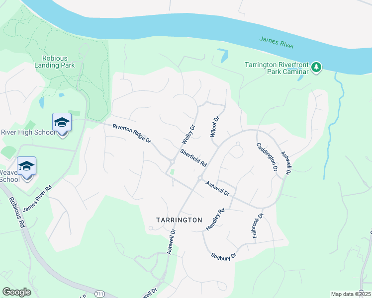 map of restaurants, bars, coffee shops, grocery stores, and more near 3901 Welby Drive in Midlothian