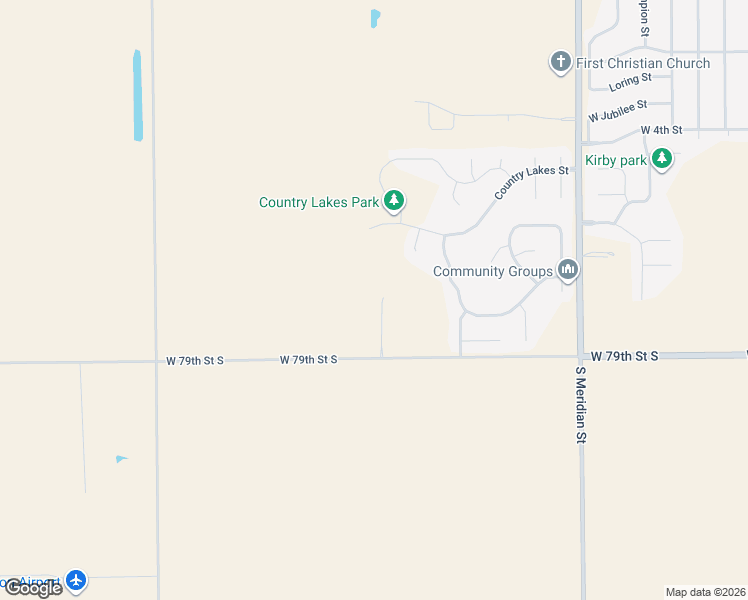 map of restaurants, bars, coffee shops, grocery stores, and more near Cattail Street in Haysville