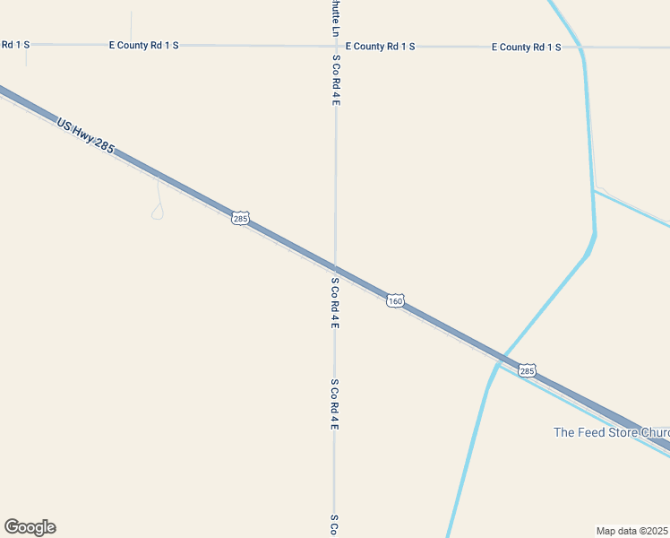 map of restaurants, bars, coffee shops, grocery stores, and more near South Co Road 4 East in Rio Grande County