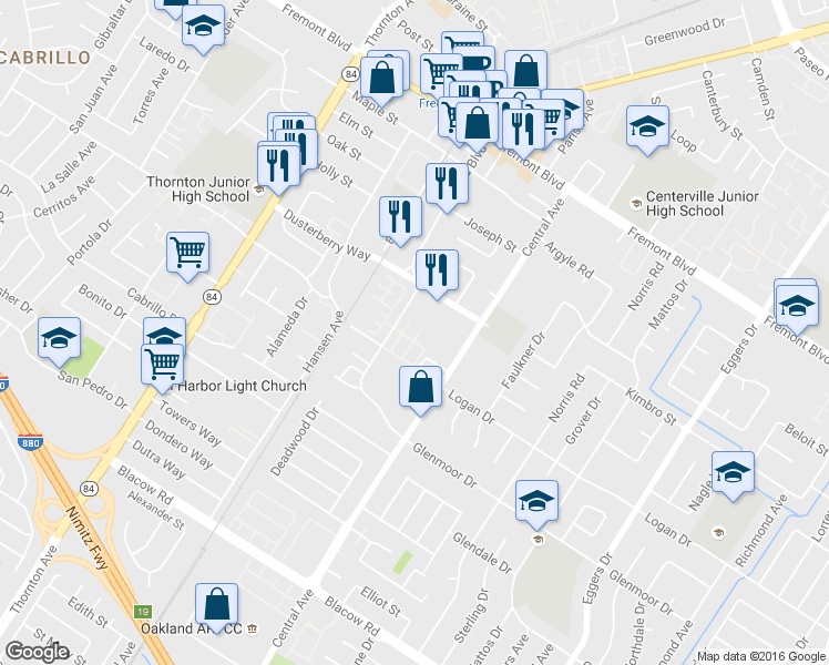 map of restaurants, bars, coffee shops, grocery stores, and more near 37423 Talamore Common in Fremont