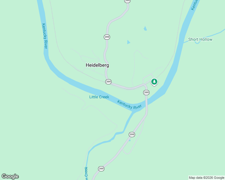 map of restaurants, bars, coffee shops, grocery stores, and more near River Road in Beattyville