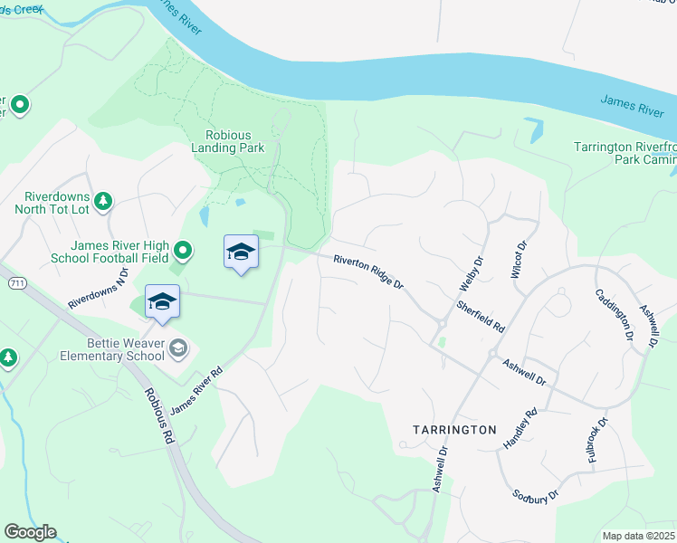 map of restaurants, bars, coffee shops, grocery stores, and more near 13530 Raftersridge Terrace in Midlothian