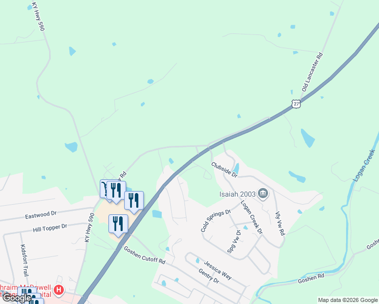 map of restaurants, bars, coffee shops, grocery stores, and more near 440-448 Ridgeway Road in Stanford