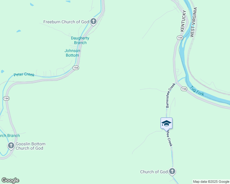 map of restaurants, bars, coffee shops, grocery stores, and more near in Freeburn