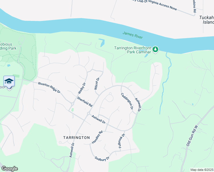 map of restaurants, bars, coffee shops, grocery stores, and more near 12906 Bircham Terrace in Midlothian