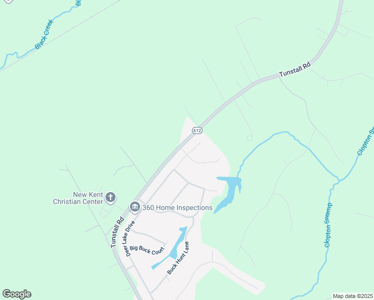 map of restaurants, bars, coffee shops, grocery stores, and more near 6052 Fawnlake Court in New Kent
