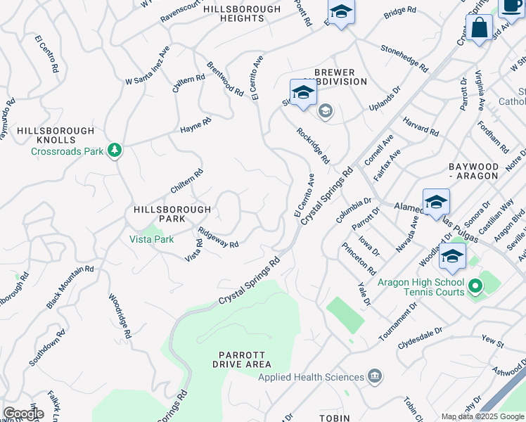 map of restaurants, bars, coffee shops, grocery stores, and more near 751 Endfield Way in Hillsborough