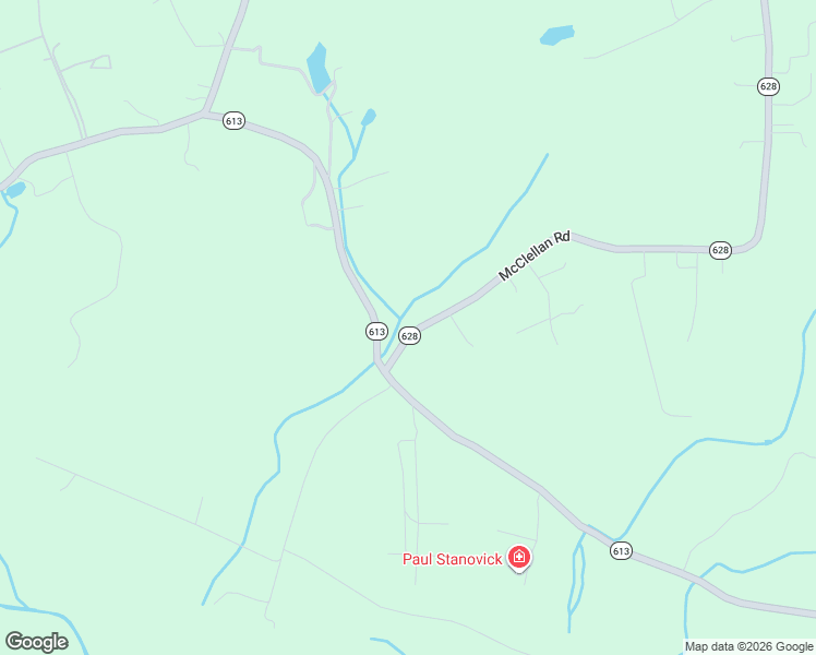 map of restaurants, bars, coffee shops, grocery stores, and more near 5385 McClellan Road in Mechanicsville