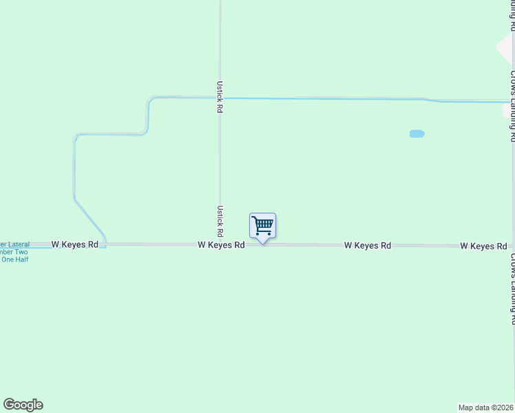 map of restaurants, bars, coffee shops, grocery stores, and more near 1237 West Keyes Road in Modesto