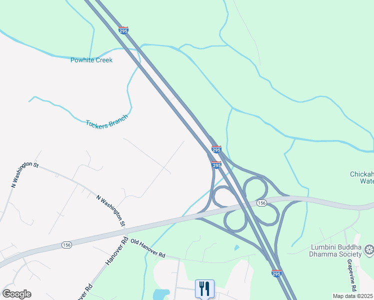 map of restaurants, bars, coffee shops, grocery stores, and more near 821 Beverstone Road in Highland Springs