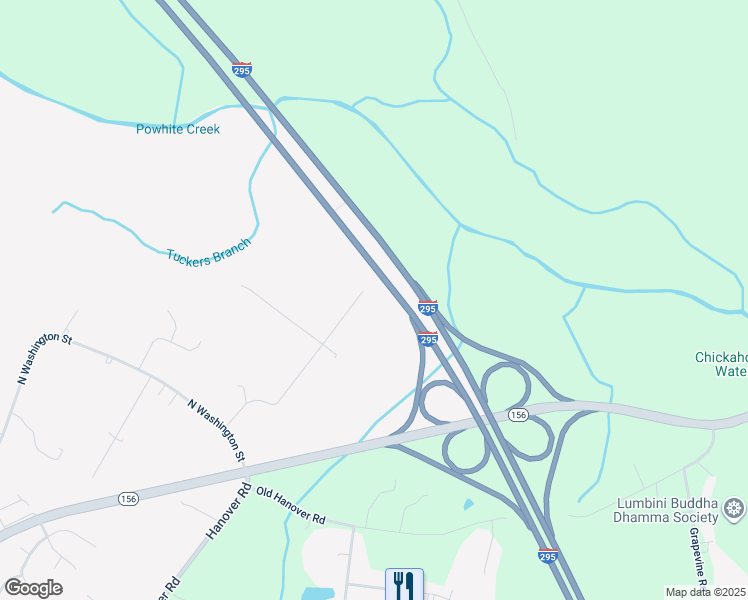 map of restaurants, bars, coffee shops, grocery stores, and more near 821 Beverstone Road in Highland Springs