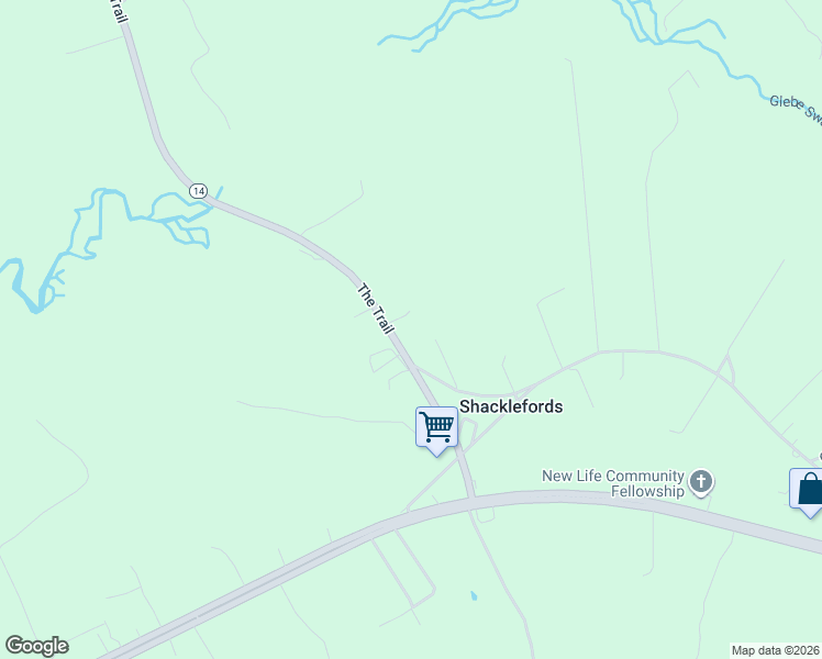 map of restaurants, bars, coffee shops, grocery stores, and more near 29855 The Trail in Mattaponi