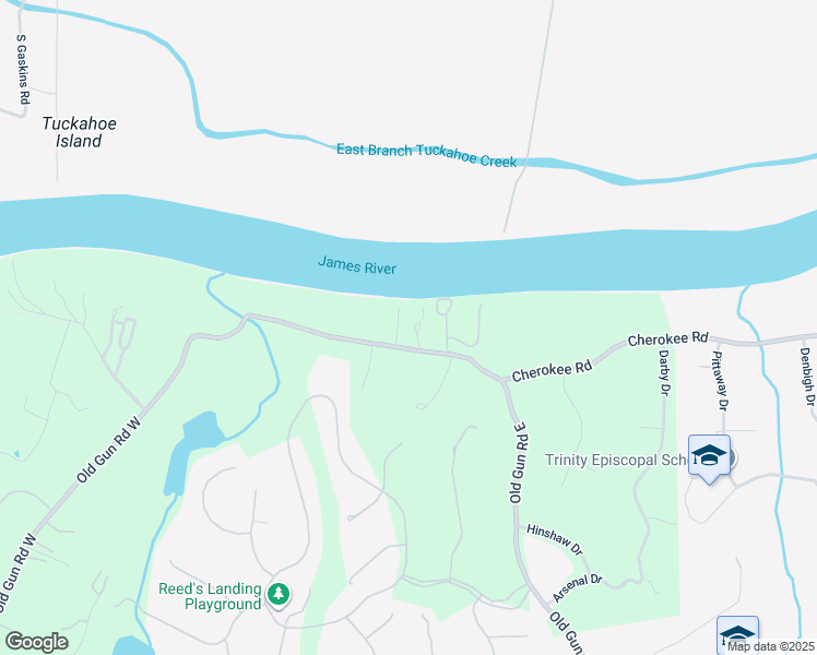 map of restaurants, bars, coffee shops, grocery stores, and more near 4111 Old Gun Road East in Midlothian